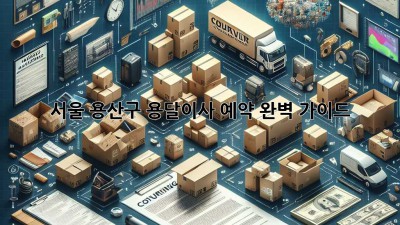 서울 용산구 용달이사 예약 완벽 가이드